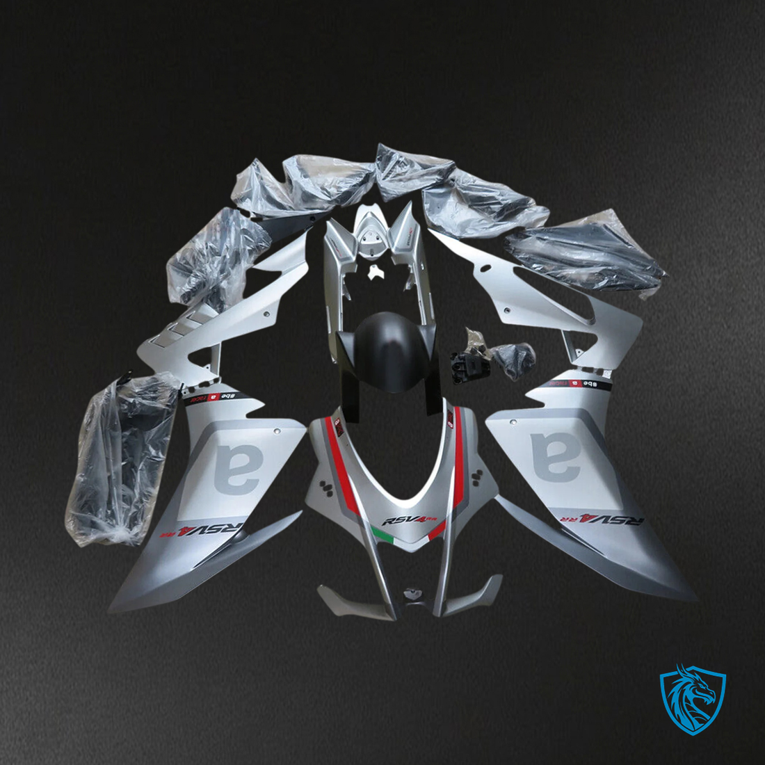 Aprilia RSV4 1000 (2016-2020) Fairing Kit - Matte Gray - ABS Bodywork