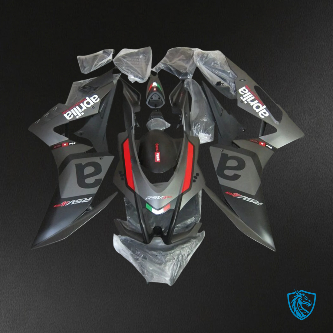 Aprilia RSV4 1000 (2016-2020) Fairing Kit - Red & Black Style 3 - ABS Bodywork
