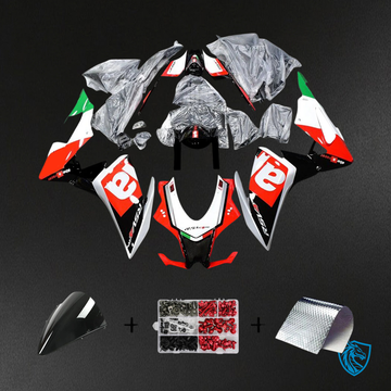 Aprilia RSV4 1000 (2016-2020) Fairing Kit - Red & Green Style 13 - ABS Bodywork
