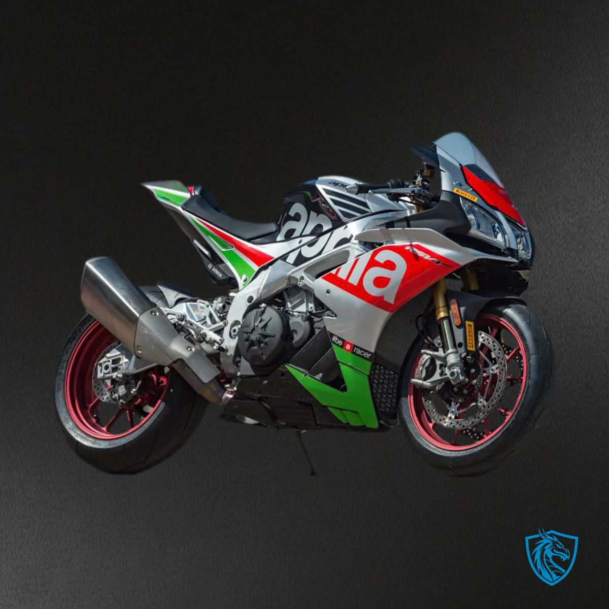 Aprilia RSV4 1000 (2016-2020) Fairing Kit - Red & Green Style 1 - ABS Bodywork