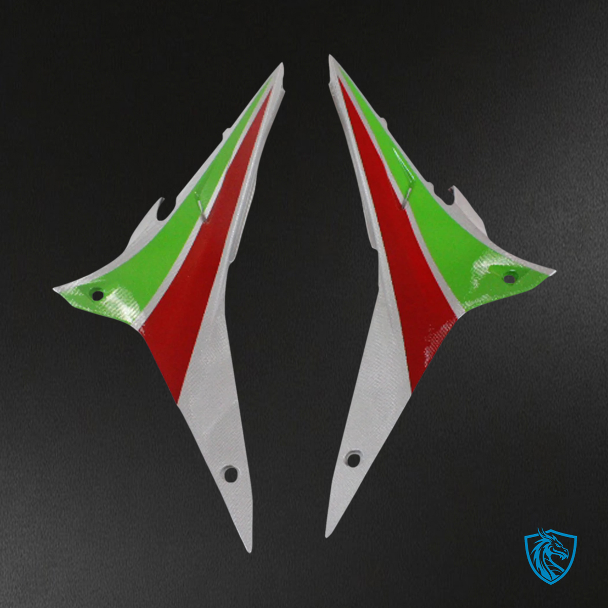 Aprilia RSV4 1000 (2016-2020) Fairing Kit - Red & Green Style 1 - ABS Bodywork