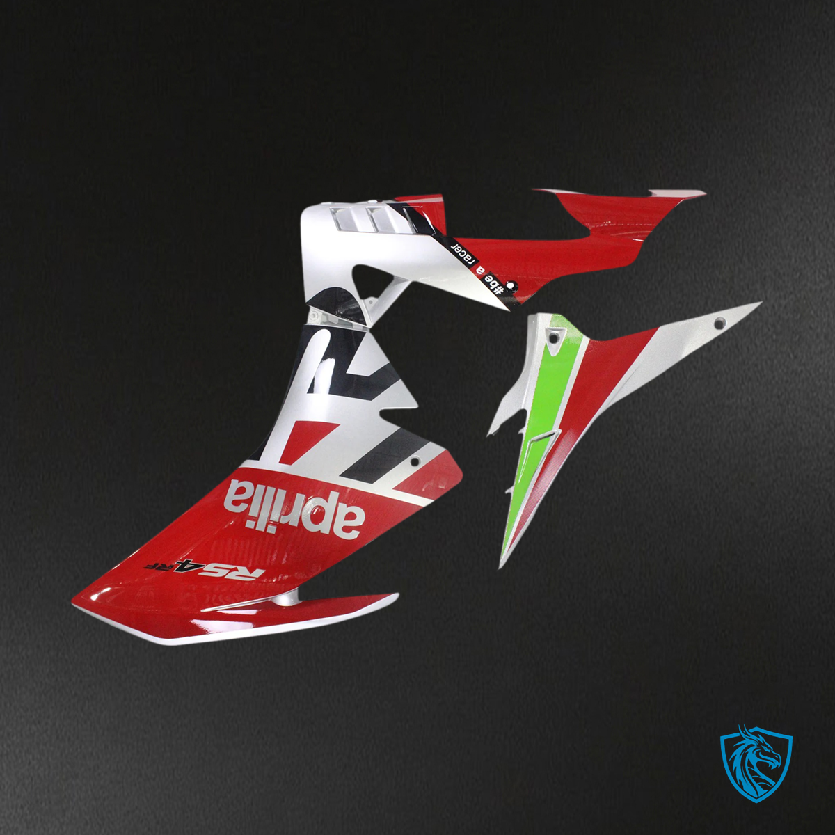Aprilia RSV4 1000 (2016-2020) Fairing Kit - Red & Green Style 3 - ABS Bodywork