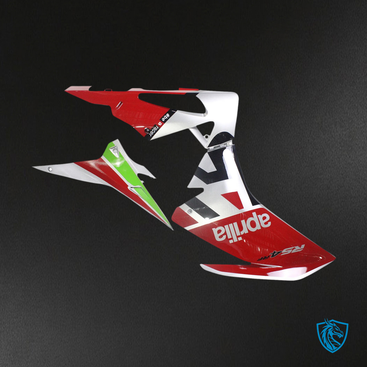 Aprilia RSV4 1000 (2016-2020) Fairing Kit - Red & Green Style 3 - ABS Bodywork