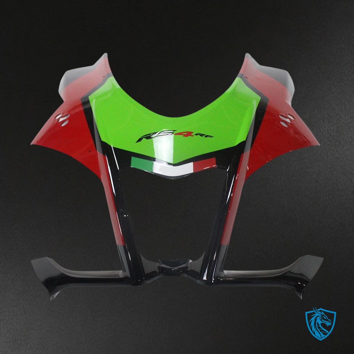 Aprilia RSV4 1000 (2016-2020) Fairing Kit - Red & Green Style 3 - ABS Bodywork