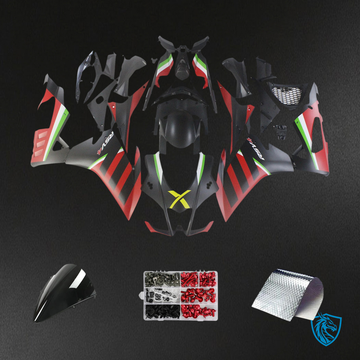 Aprilia RSV4 1000 (2016-2020) Fairing Kit - Red & Green Style 8 - ABS Bodywork