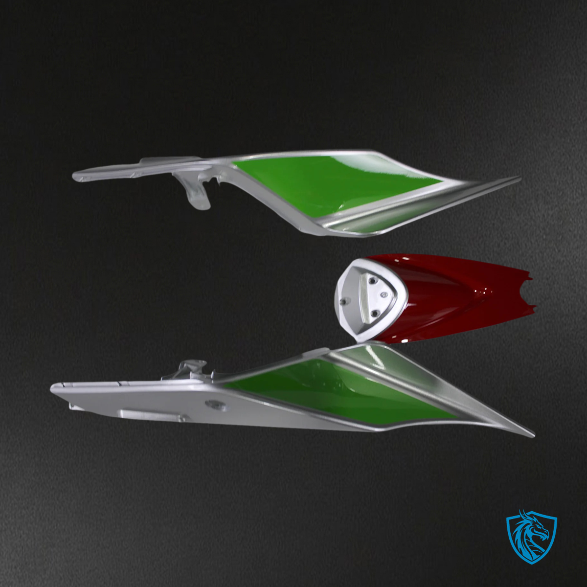 Aprilia RSV4 1000 (2016-2020) Fairing Kit - Red & Green Style 9 - ABS Bodywork