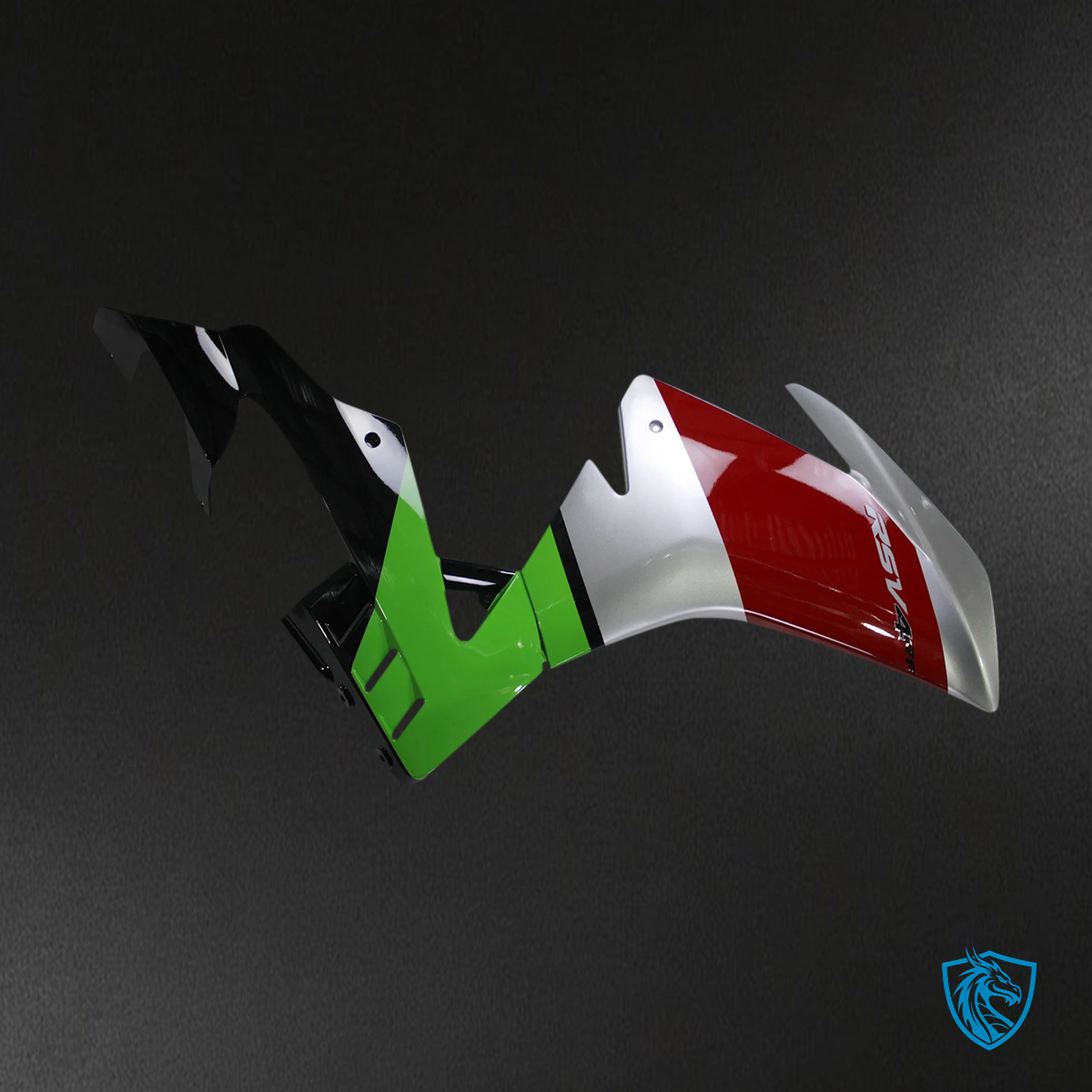 Aprilia RSV4 1000 (2016-2020) Fairing Kit - Red & Green Style 9 - ABS Bodywork