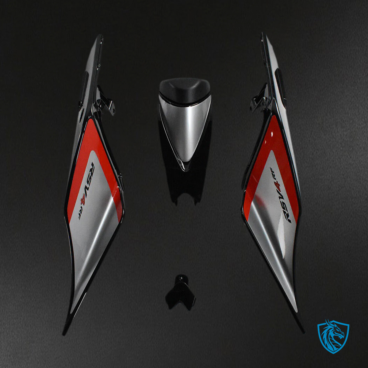 Aprilia RSV4 1000 (2016-2020) Fairing Kit - Red & Sliver - ABS Bodywork