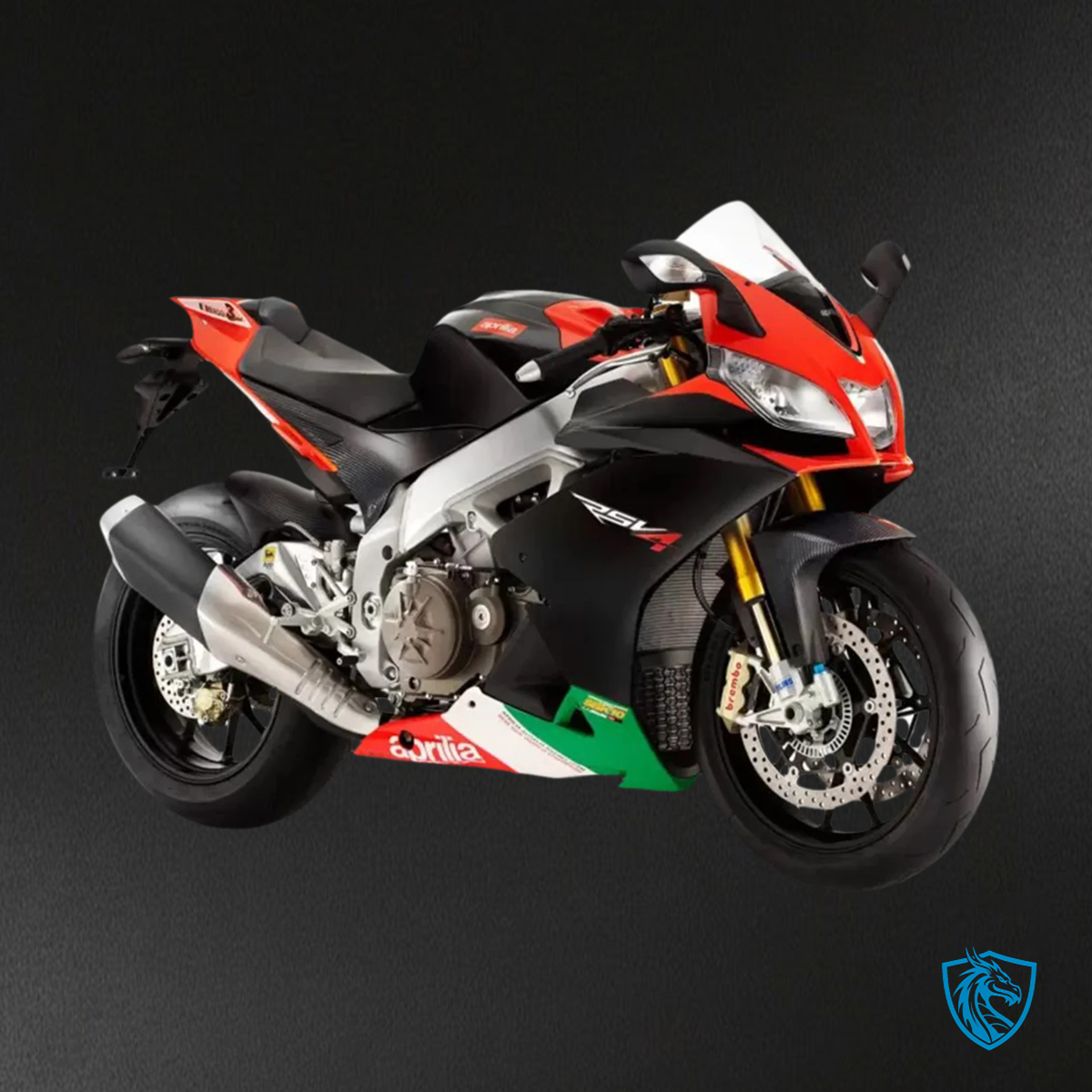 Aprilia RSV4 1000 (2009-2015) Fairing Kit - Red & Green Style 1 - ABS Bodywork