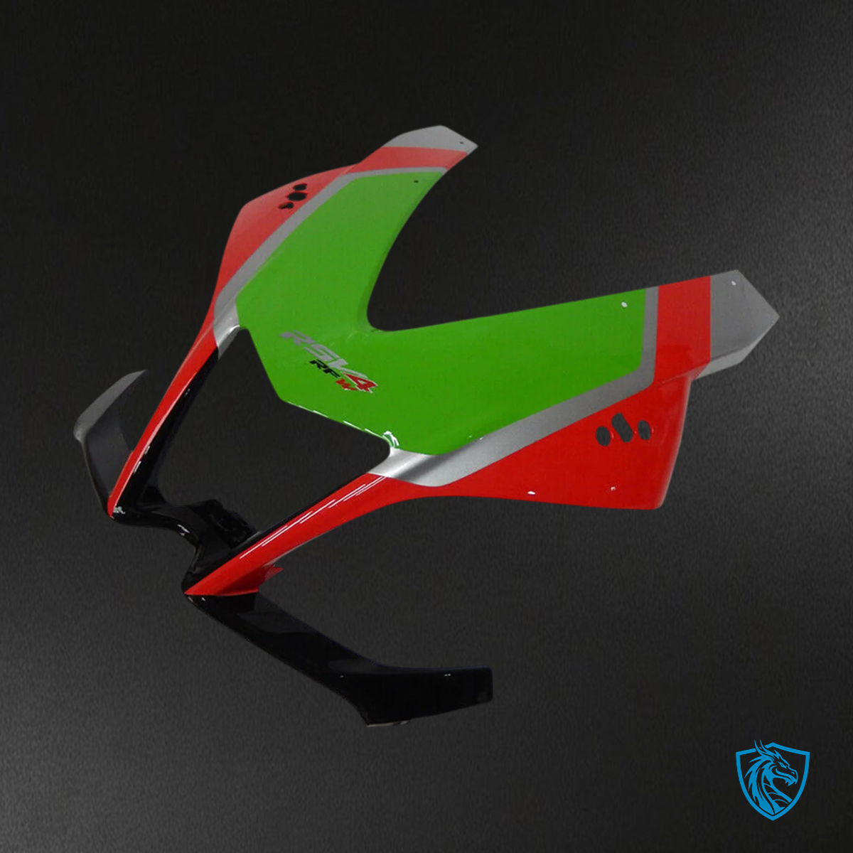 Aprilia RSV4 1000 (2009-2015) Fairing Kit - Red & Green Style 2 - ABS Bodywork