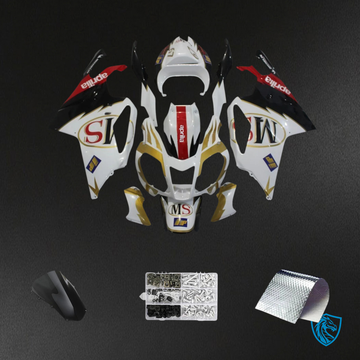 Aprilia RSV 1000 (2003-2006) Fairing Kit - White & Gold - ABS Bodywork