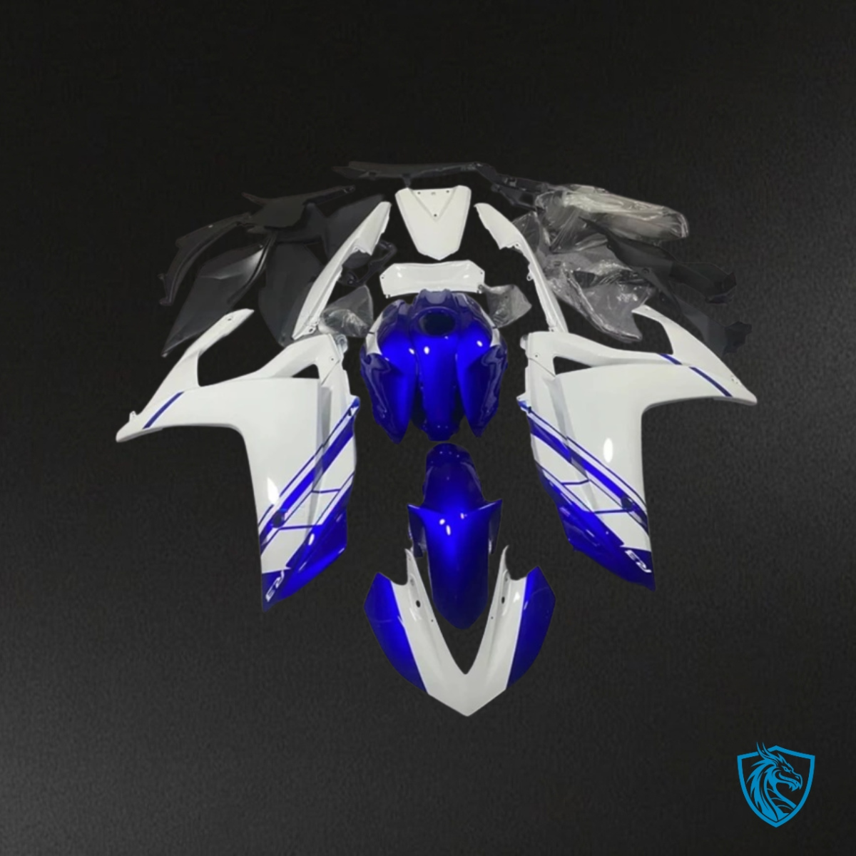 Yamaha YZF R3R25 (2015-2018) Blue, White & Black ABS Bodywork - Fairings Kit