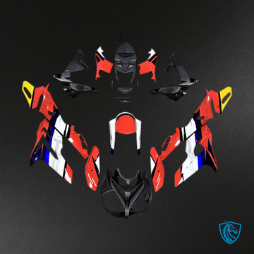 BMW S1000R (2014-2017) Fairing Kit - White and Red - ABS Bodywork