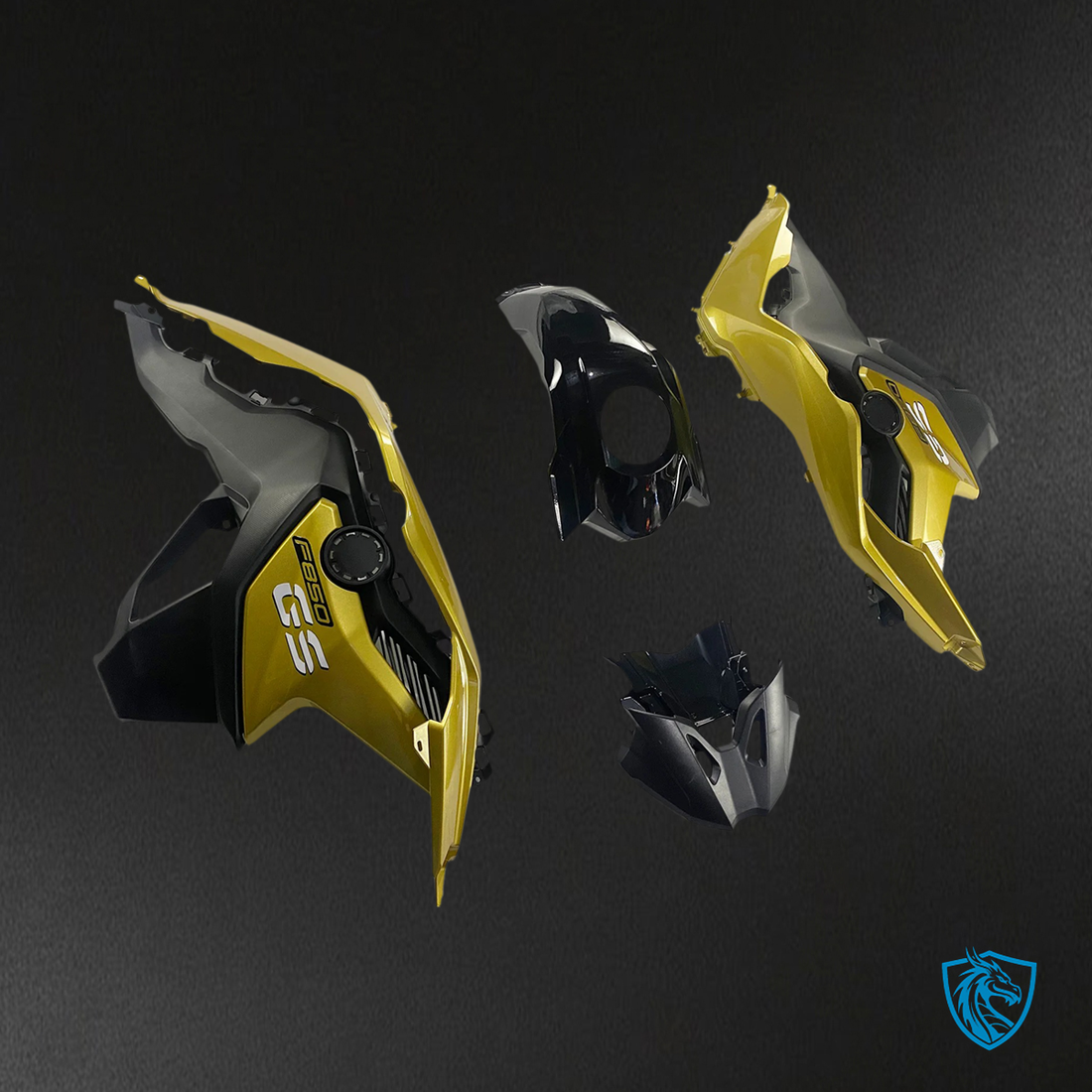 BMW F750GS F850GS (2018–2020) Fairing Kit - Black and Yellow - ABS Bodywork