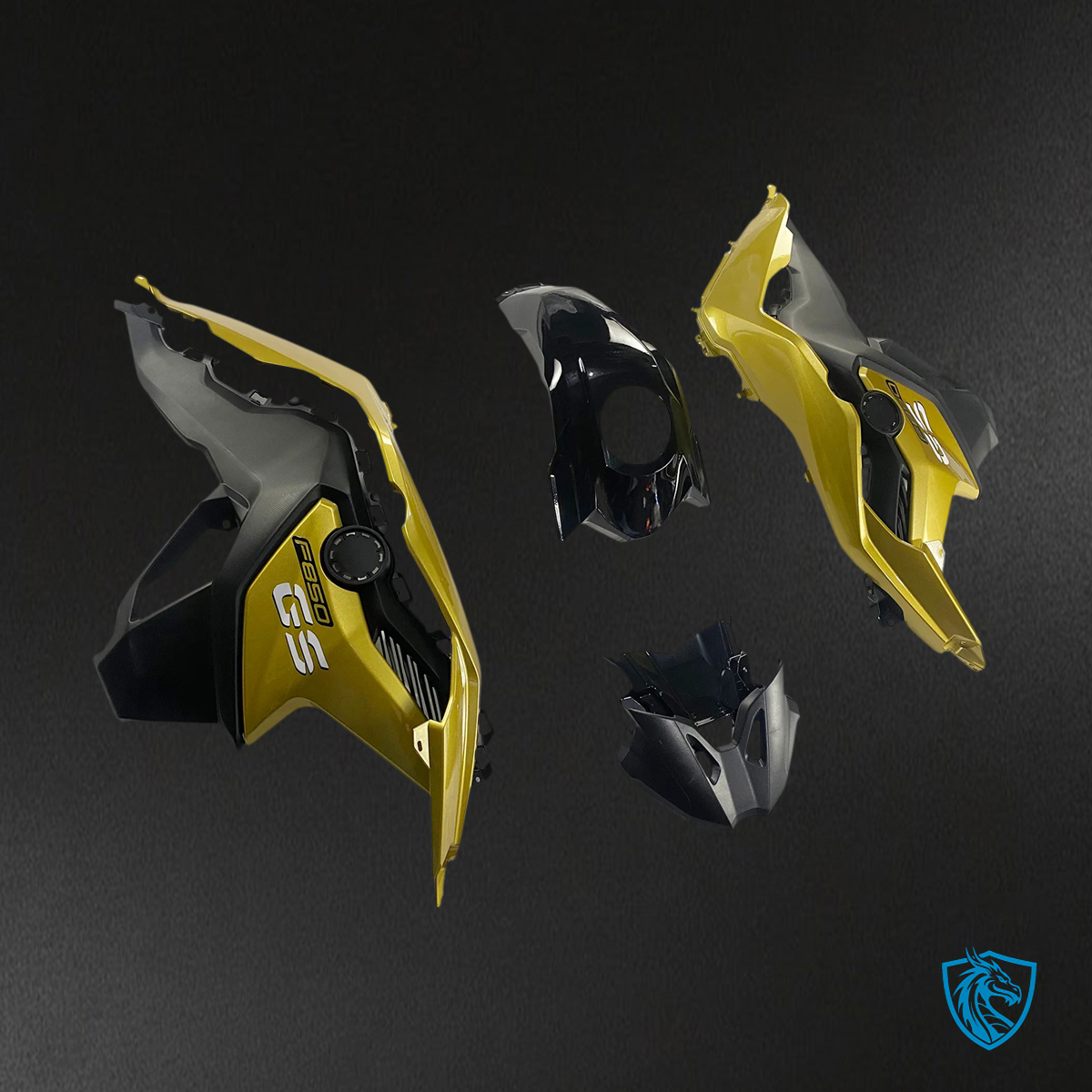 BMW F750GS F850GS (2018–2020) Fairing Kit - Black and Yellow - ABS Bodywork