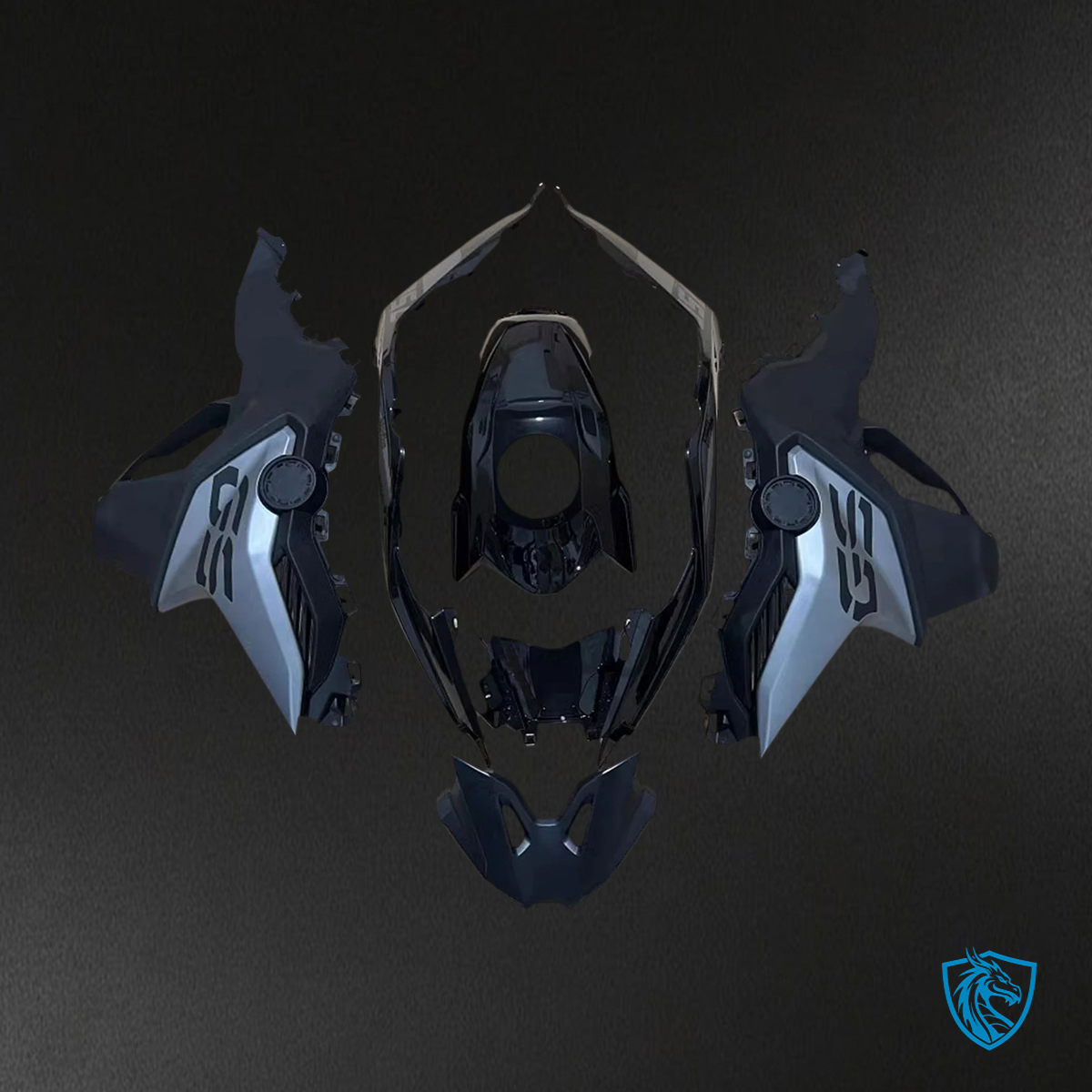 BMW F750GS F850GS (2018–2022) Fairing Set - Grey and Black - ABS Bodywork