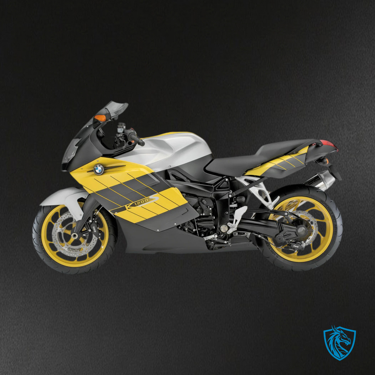 BMW K1200S (2005–2010) Fairing Kit - Black and Yellow - ABS Bodywork