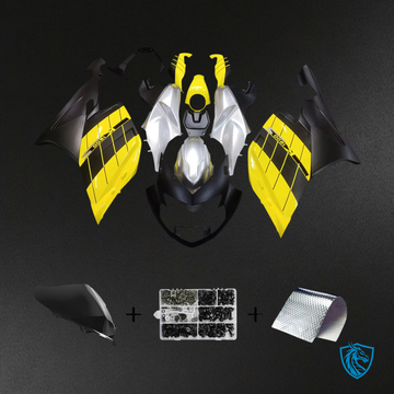 BMW K1200S (2005–2010) Fairing Kit - Black and Yellow - ABS Bodywork