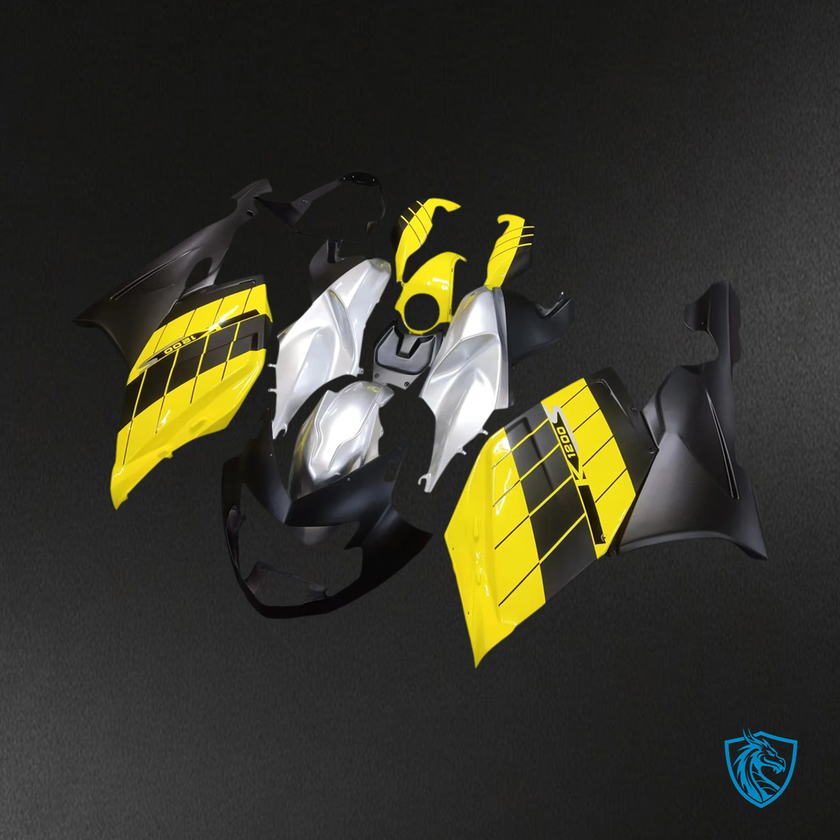 BMW K1200S (2005–2010) Fairing Kit - Black and Yellow - ABS Bodywork
