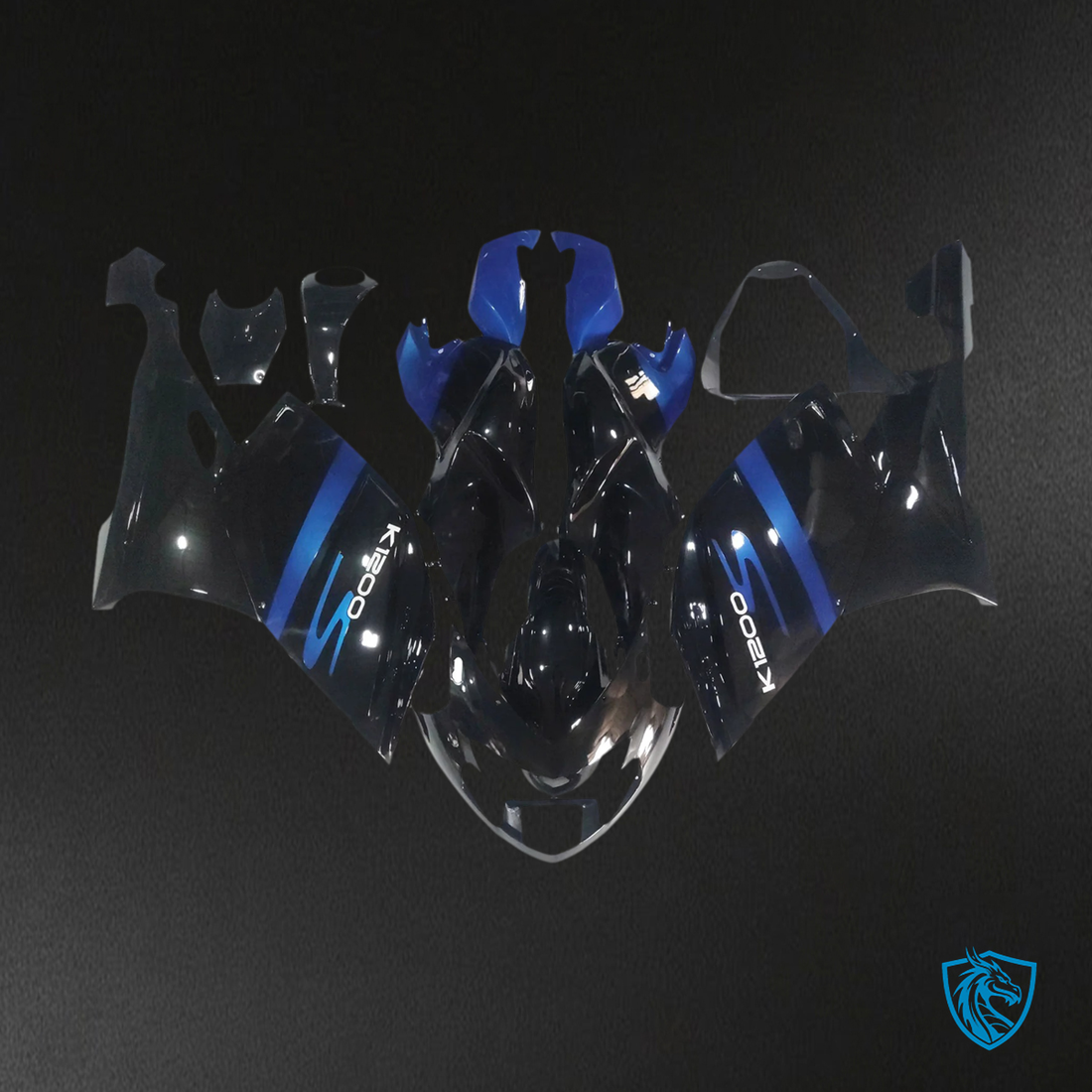 BMW K1200S (2005–2010) Fairing Set - Blue and Black - ABS Bodywork