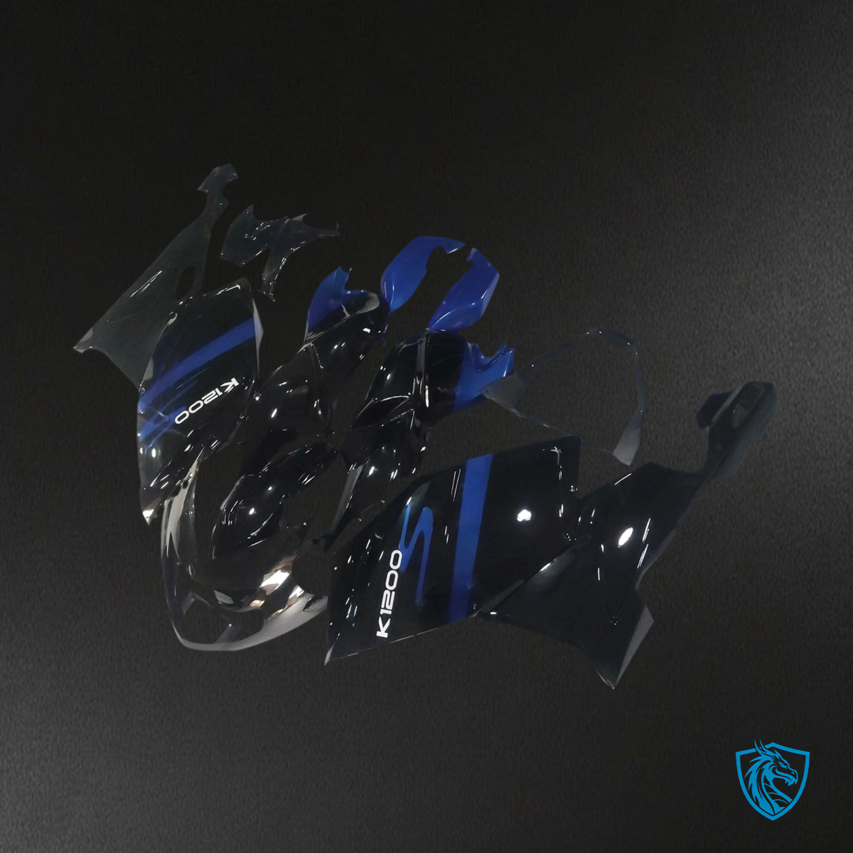 BMW K1200S (2005–2010) Fairing Set - Blue and Black - ABS Bodywork