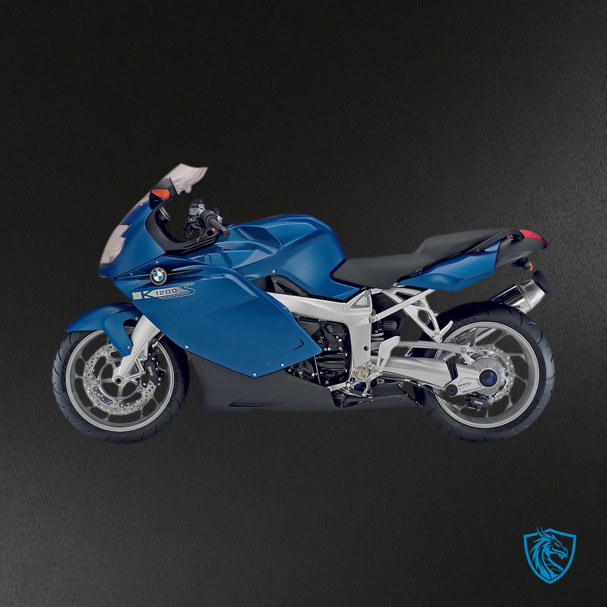 BMW K1200S (2005–2010) Fairing Set - Blue and Black - ABS Bodywork