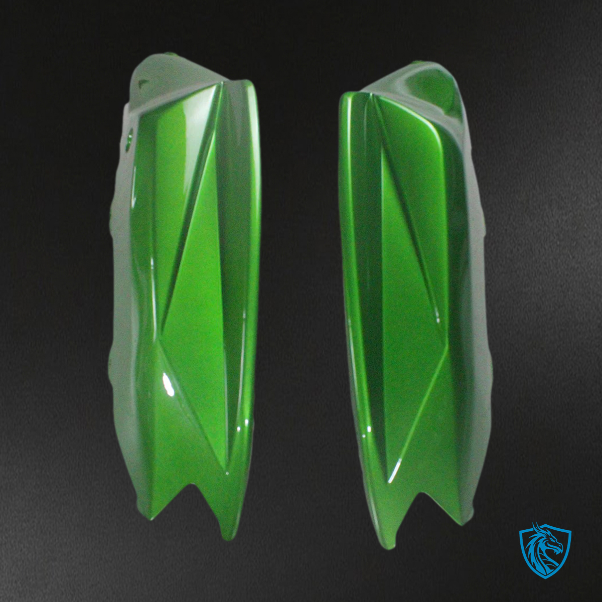 BMW K1200S (2005–2010) Fairing Set - Black and Green - ABS Bodywork