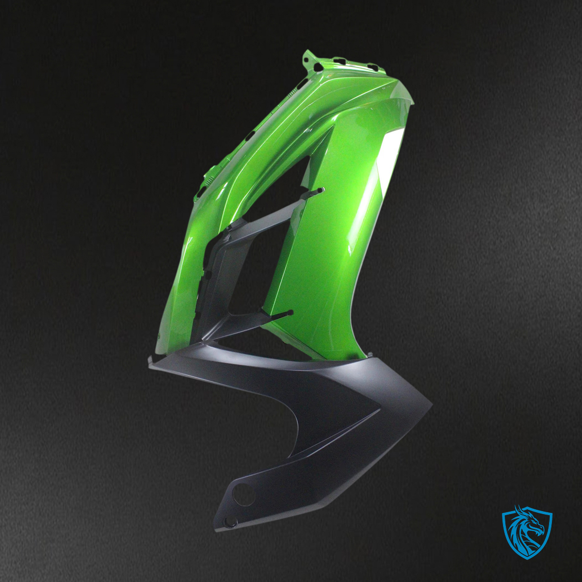 BMW K1200S (2005–2010) Fairing Set - Black and Green - ABS Bodywork
