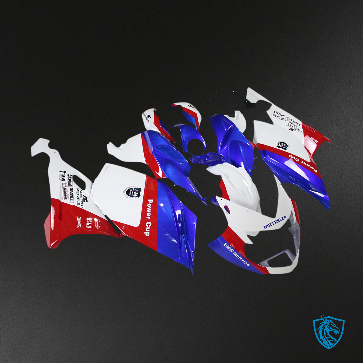 BMW K1200S (2005–2010) Fairing Set - Blue and Red - ABS Bodywork