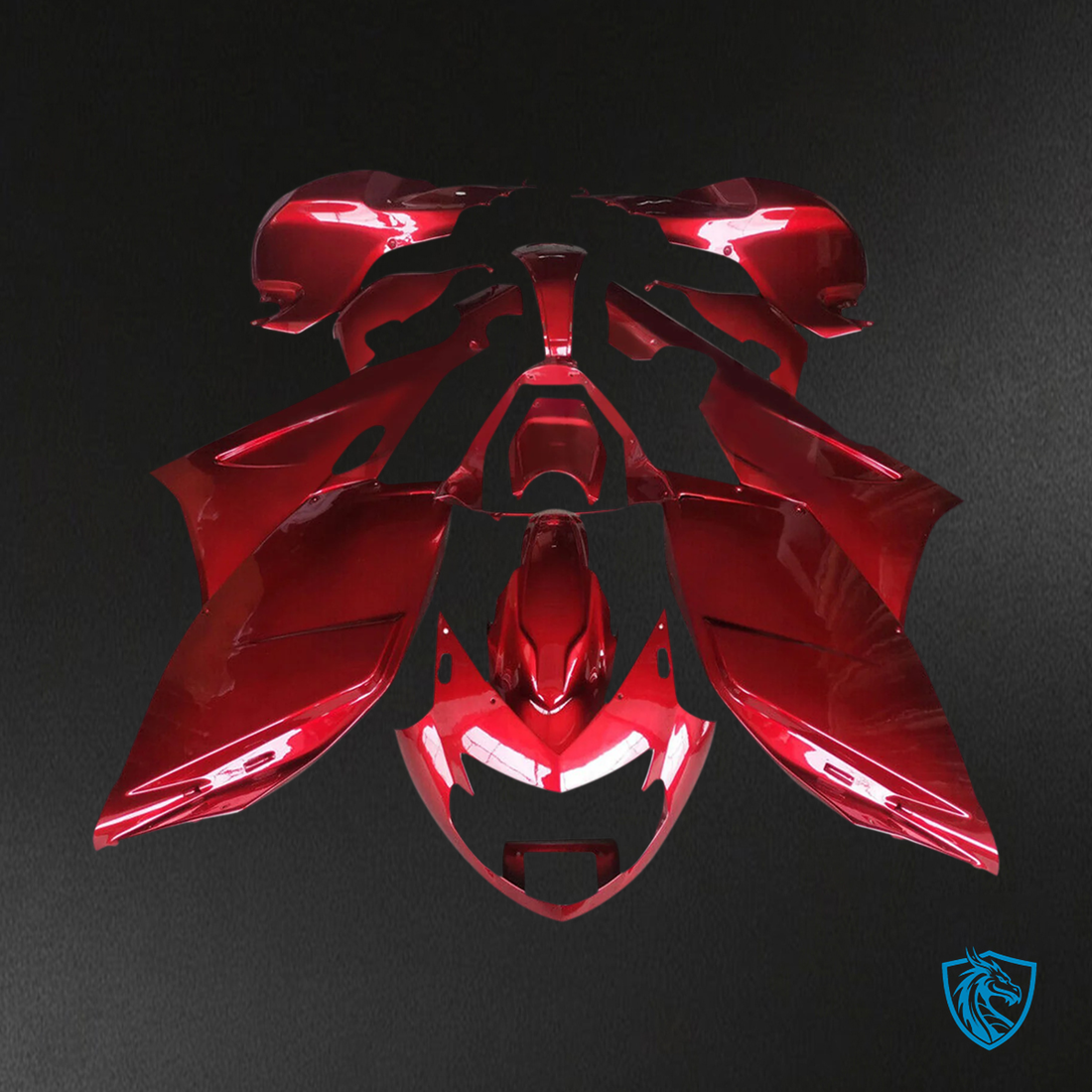 BMW K1200S (2005–2010) Fairing Set - Red - ABS Bodywork