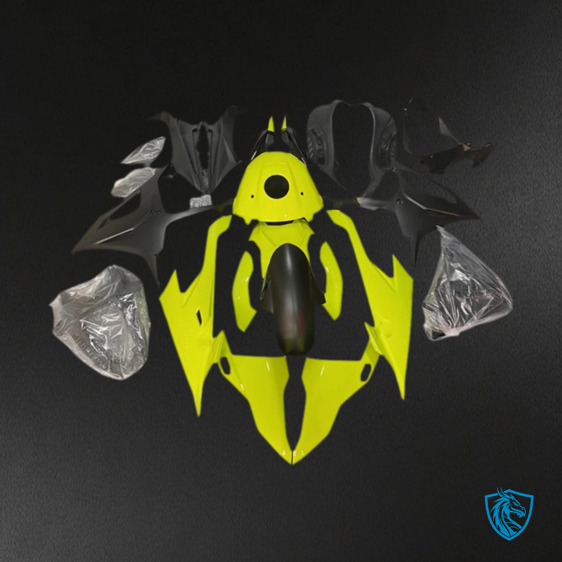 BMW M1000RR S1000RR (2019-2022) Fairing Kit - Yellow and Black - ABS Bodywork