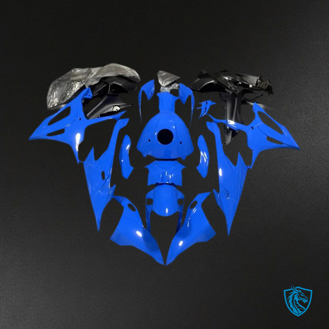BMW M1000RR S1000RR (2019-2022) Fairing Kit - Blue & Black - ABS Bodywork