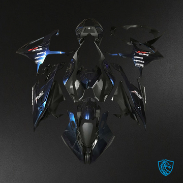 BMW M1000RR S1000RR (2019-2022) Fairing Kit - Black & Dark Blue - ABS Bodywork