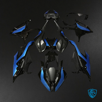 BMW M1000RR S1000RR (2019-2022) Fairing Kit - Black and Blue - ABS Bodywork