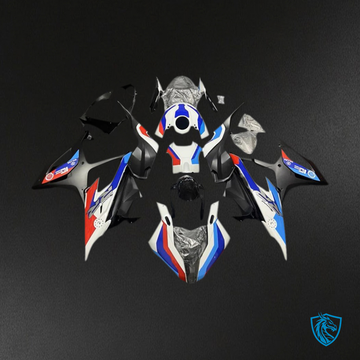BMW M1000RR S1000RR (2019-2022) Fairing Kit - Black White and Blue - ABS Bodywork