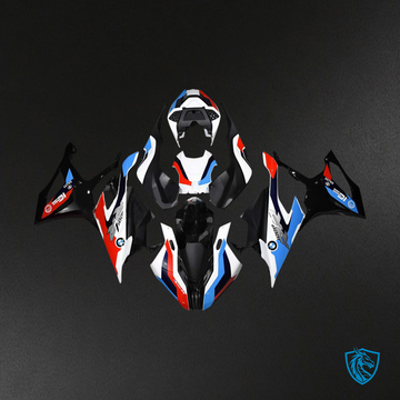 BMW M1000RR S1000RR (2019-2022) Fairing Kit - Black Red Blue and White - ABS Bodywork