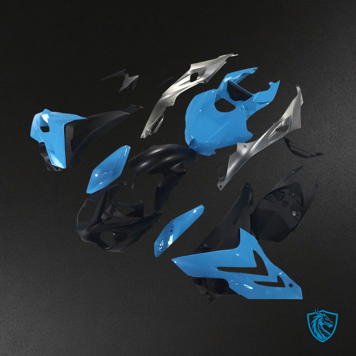 BMW S1000R (2014–2017) Fairing Set - Blue - ABS Bodywork