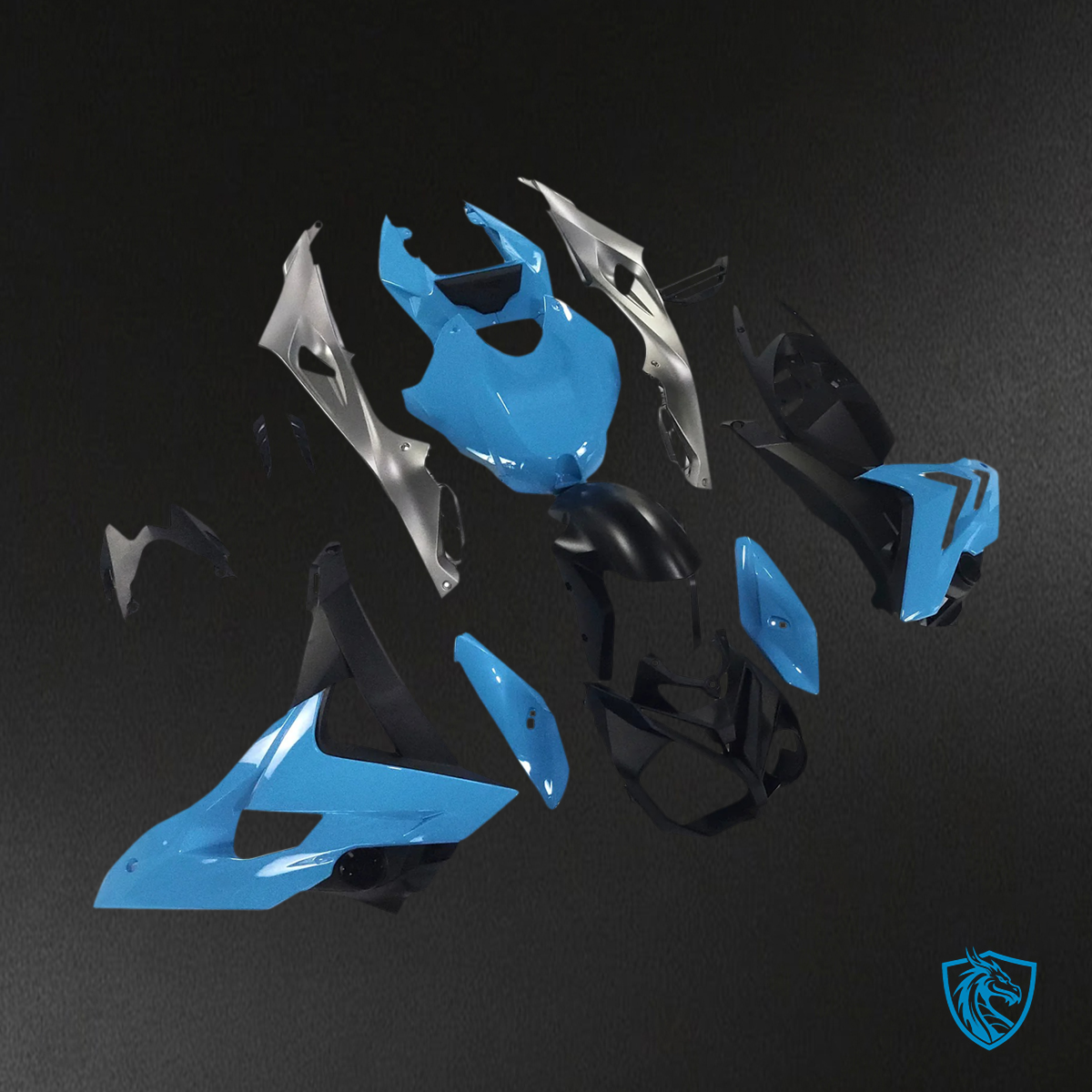 BMW S1000R (2014–2017) Fairing Set - Blue - ABS Bodywork