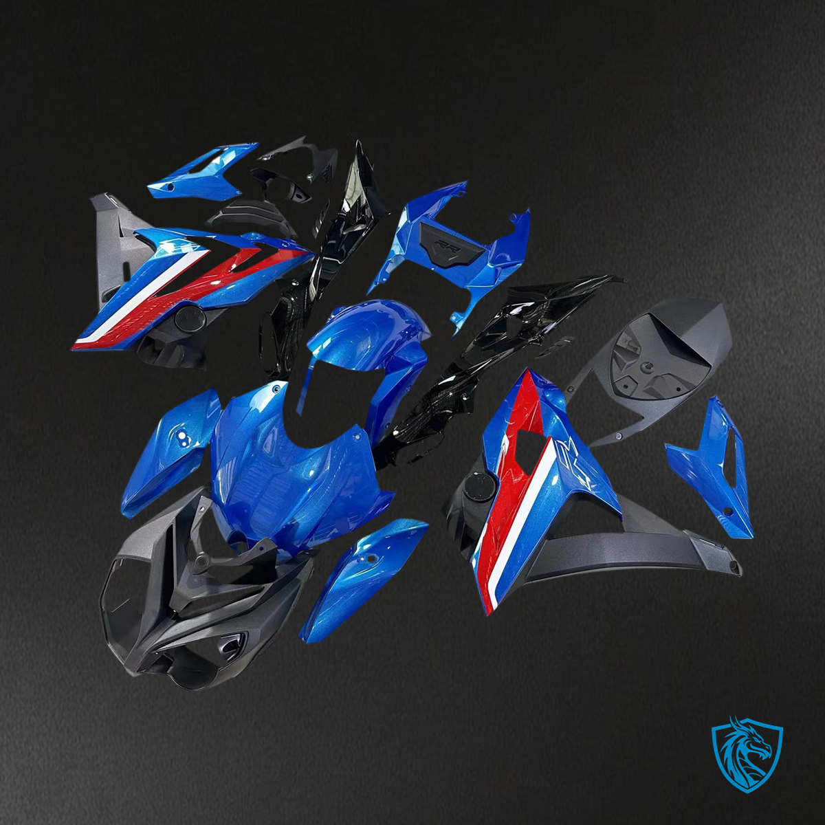 BMW S1000R (2014–2017) Fairing Set - Blue and Red -  ABS Bodywork