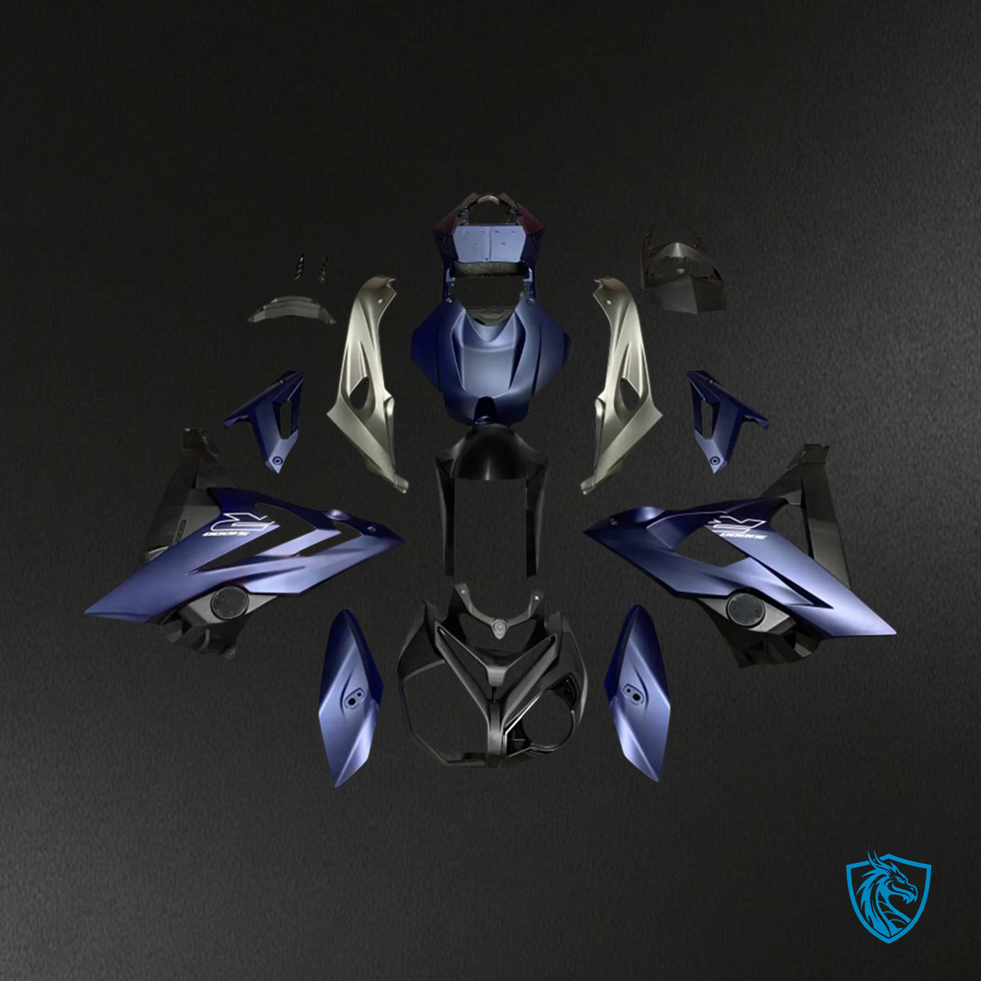 BMW S1000R (2014–2017) Fairing Set - Matte Blue - ABS Bodywork