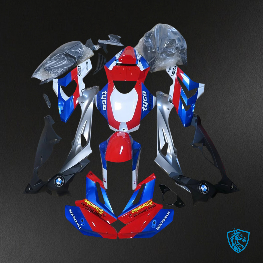 BMW S1000R (2014–2017) Fairing Set - Red and Blue - ABS Bodywork