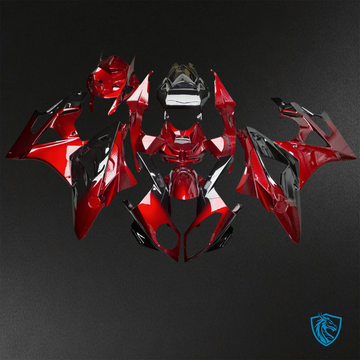 BMW S1000RR (2009-2014) Gloss Red & Black - Custom ABS Fairing Kit
