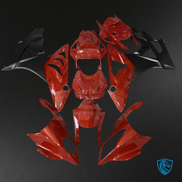 BMW S1000RR (2009-2014) Gloss Red & Black ABS Bodywork - Fairings Kit
