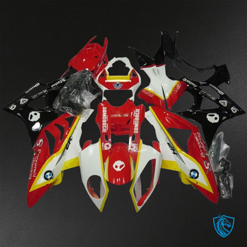 BMW S1000RR HP4 (2009-2014) Red, White & Yellow Fairings Kit - Aftermarket ABS Bodywork