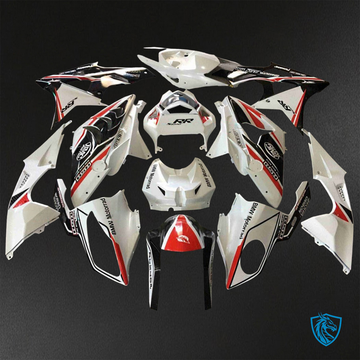 BMW S1000RR HP4 (2009-2014) White, Black & Red - Custom ABS Fairing Kit