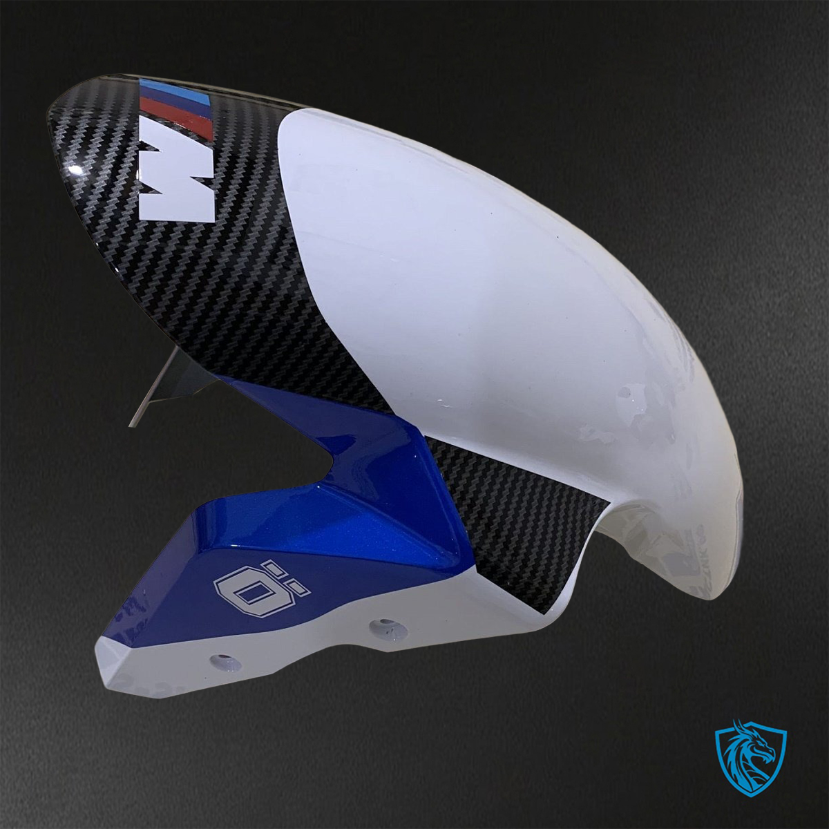 BMW S1000RR HP4 (2009-2014) GLOSS Black, BLUE Red & White carbon fabric - Replacement Motorcycle Fairings Kit