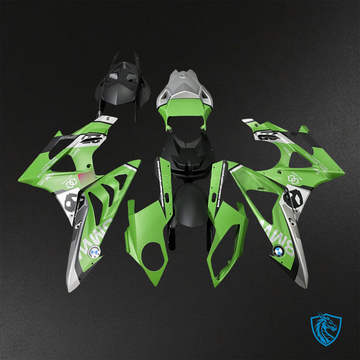 BMW S1000RR (2009-2014) Matte Green & Black - Replacement Motorcycle Fairings Kit