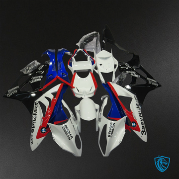 BMW S1000RR (2009-2014) White & Blue - Replacement Motorcycle Fairings Kit