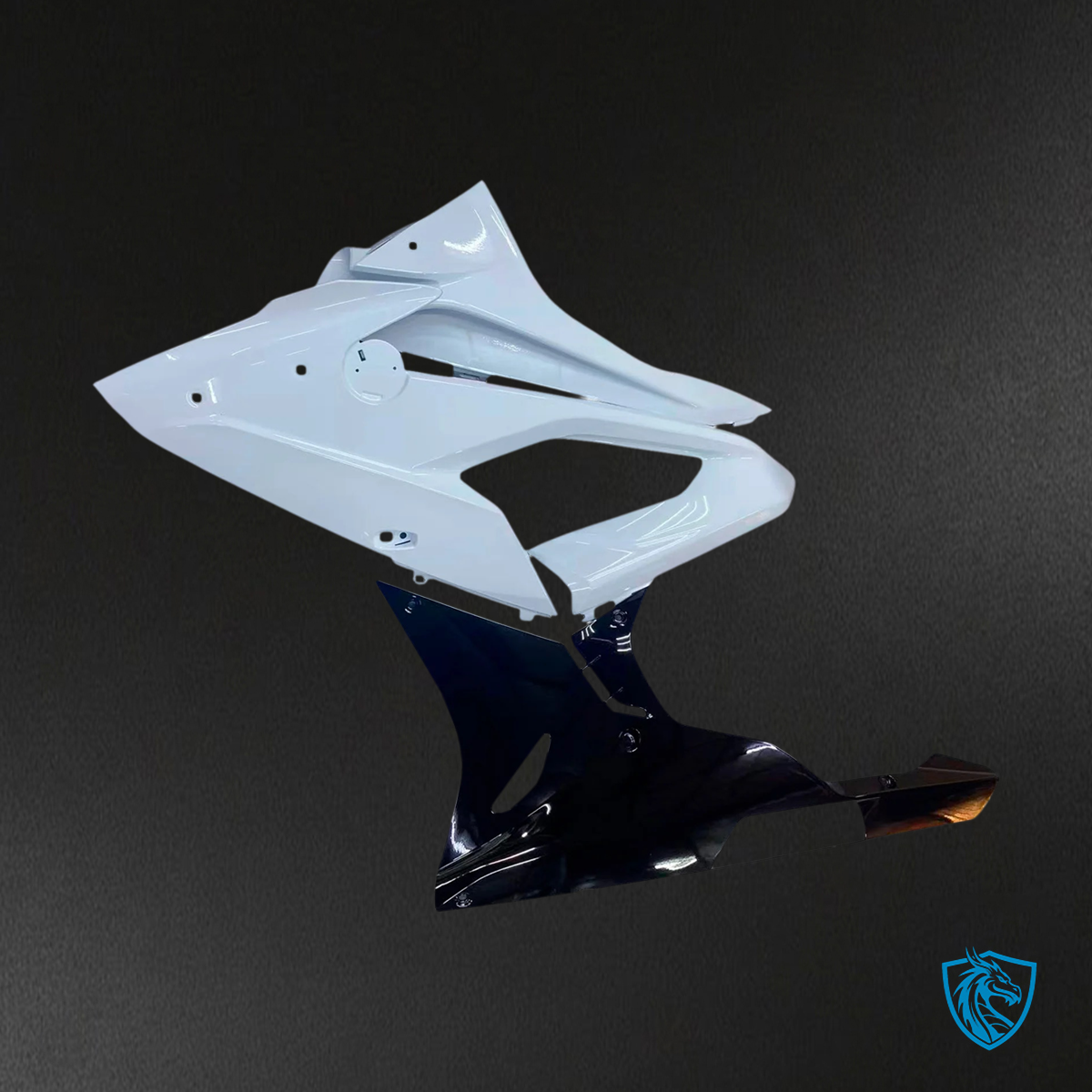 BMW S1000RR 2015-2016 Black, Grey & White ABS Fairing Kit - Detail View