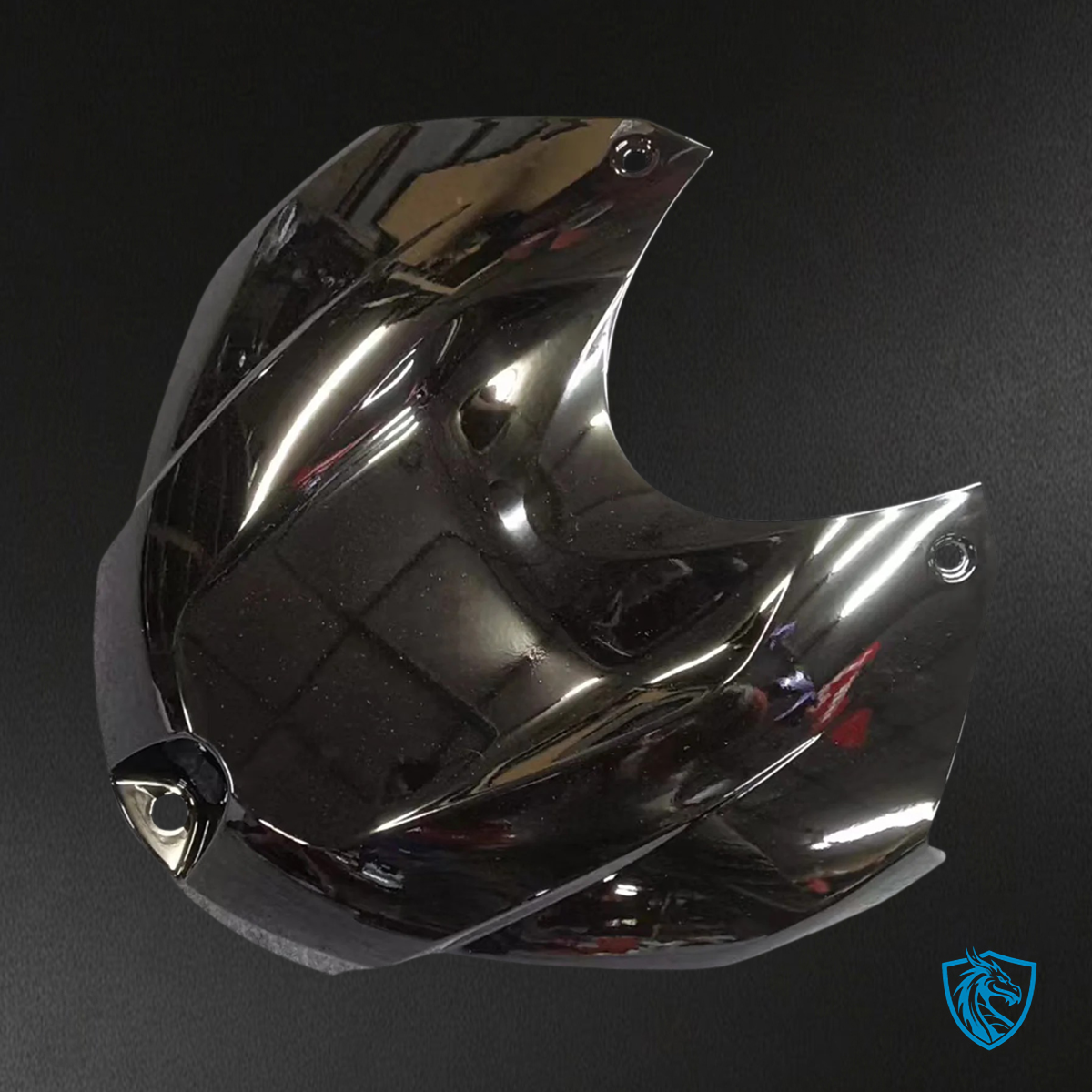 BMW S1000RR 2015-2016 Matte & Gloss Black ABS Fairing Kit - Front Cowl View